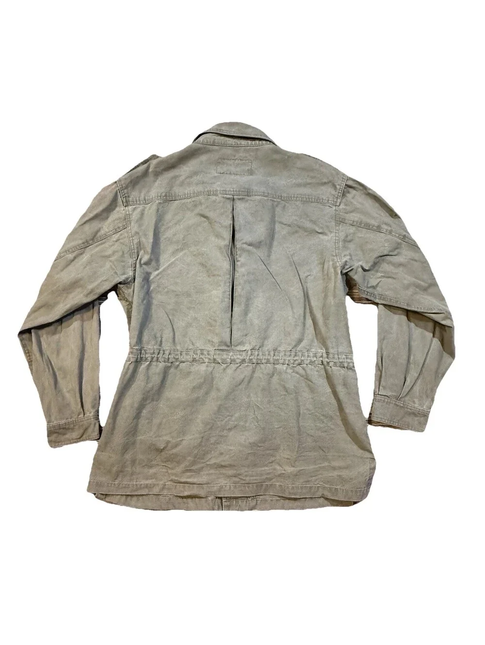 Vintage 90s Eddie Bauer Field Jacket Mens L Olive Green Military Chore Coat